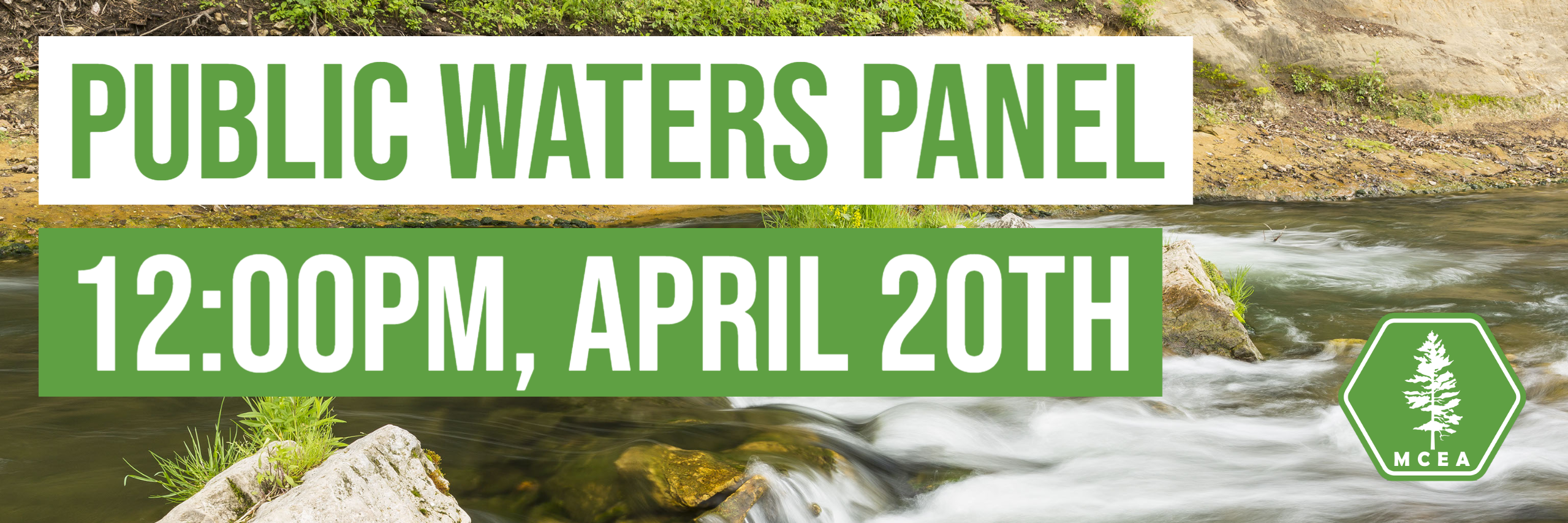 Public Waters Panel 12:00pm April 20th
